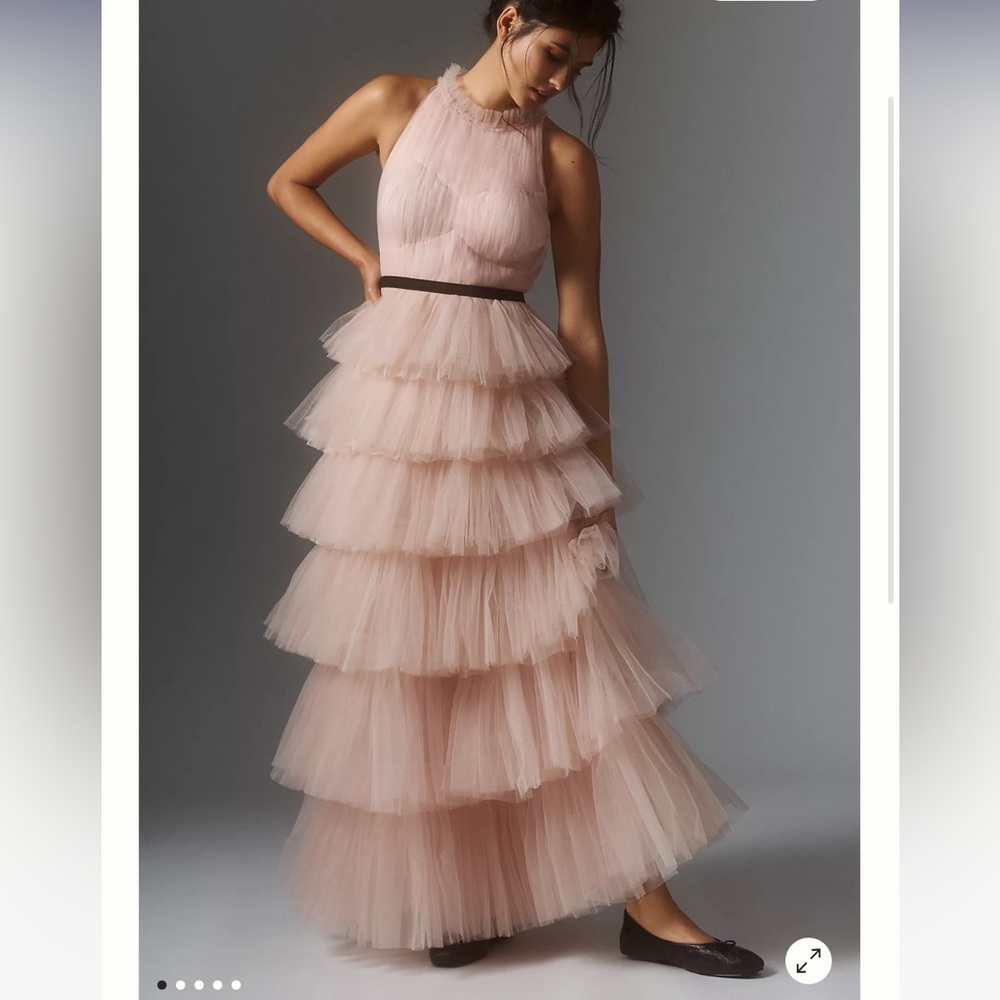 Anthropologie tulle dress msrp $380 NWT